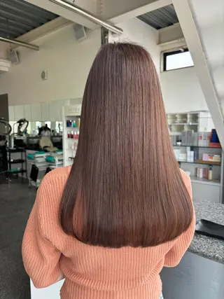 ロング 大森 有紗のヘアスタイル