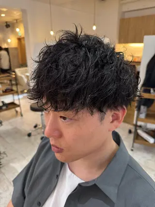 メンズ aqush所属・メンズパーマ/美髪 仲井康己のヘアスタイル