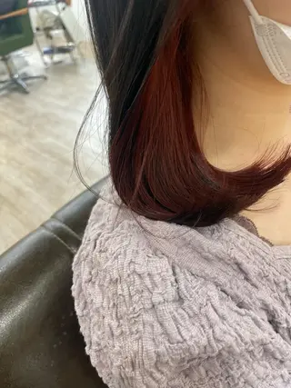 ミディアム ウルフカット/ボブ りなのヘアスタイル