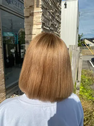 ミディアム カラー 諸岡 玲のヘアスタイル