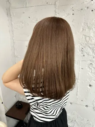 ミディアム カラー ヘアアレンジ 久米 治仁のヘアスタイル