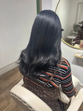 ロング カラー Risa🐈⬛/ グレージュ/透明感のヘアスタイル