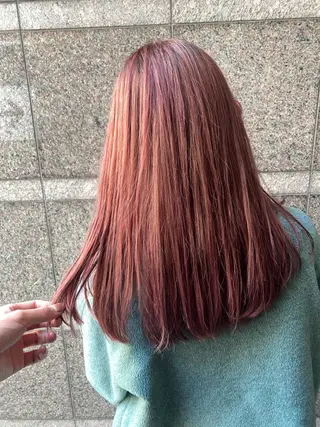 セミロング カラー 美髪改善・ブリーチ tadasuke⭐️のヘアスタイル