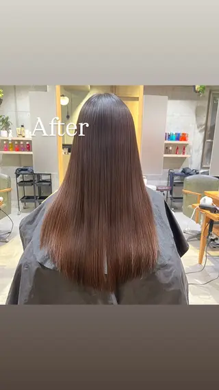 ロング ダン/立川/ 顔周り×透明感カラーのヘアスタイル