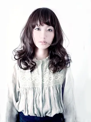 セミロング カラー パーマ :::  gally :::のヘアスタイル