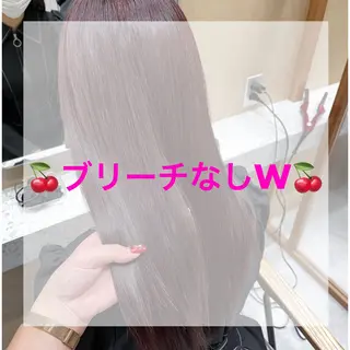 セミロング カラー 🥀暖色韓国ヘア💕 保科侑花のヘアスタイル