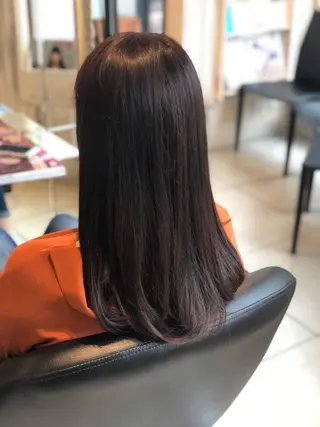 セミロング 永井大樹✨ 透明感カラー✨のヘアスタイル