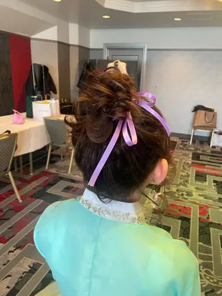 ヘアアレンジ 白髪ぼかし 👒堀江・ヨンスクのヘアスタイル