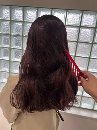 ロング カラー 愛結 暖色カラー🎀🩰のヘアスタイル