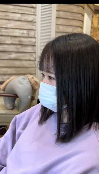 カラー ボブ、レイヤー、 ハイトーン、古淵のヘアスタイル