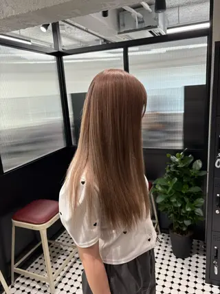 ロング カラー 韓国ヘア暗髪 ダブルカラーメンズ可のヘアスタイル
