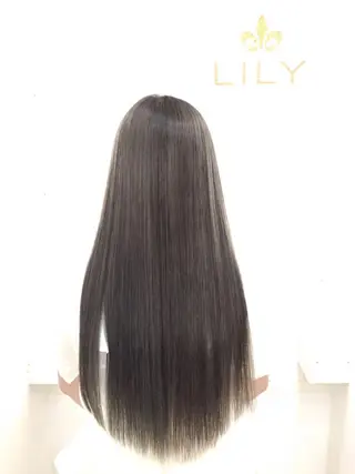 ロング れん/ハイトーン /エクステ/韓国風のヘアスタイル