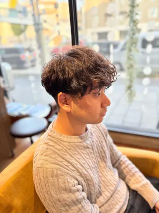 パーマ メンズ suka  hair所属・タイチ メンズ専門のヘアスタイル