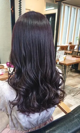 ロング カラー ACROあべの店所属・艶カラー/インナー /グラデ/大西小百合のヘアスタイル