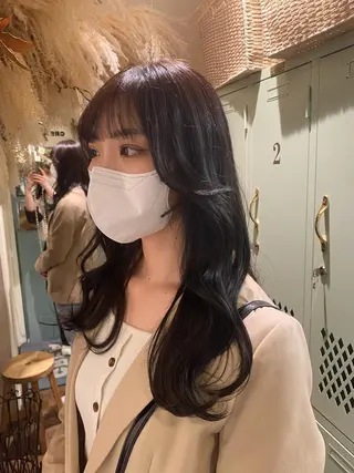 ロング 透明感カラー/韓国 ヘア🩶yuri🩵のヘアスタイル