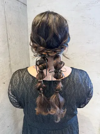 ロング ヘアアレンジ 女性に人気♪ はやしほのかのヘアスタイル