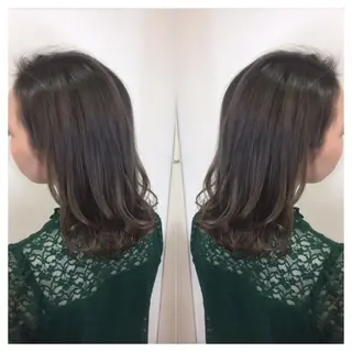 ミディアム カラー 髪質改善/痛ませ ないカラー/西村航大のヘアスタイル