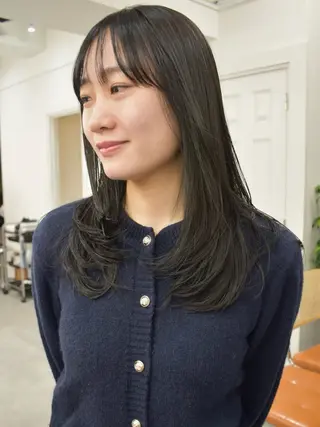 ロング カラー レイヤーボブ/ 艶カラー/サナ🌼のヘアスタイル