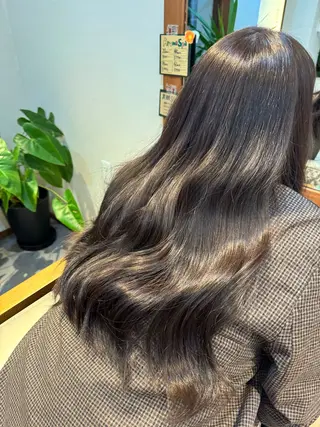 ロング カラー Revie  hair所属・Hiyori/矢場町 ブリーチ/透明感のヘアスタイル