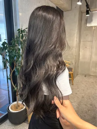 ミディアム ︎🤎W color MIYU‎🤎のヘアスタイル