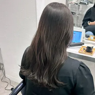 ロング 艶カラー/レイヤー /メンズ/マツエクのヘアスタイル