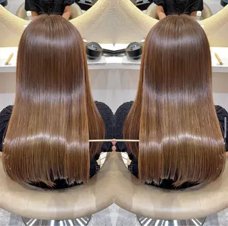 セミロング 韓国レイヤー/髪質 改善/縮毛🤍吉田のヘアスタイル