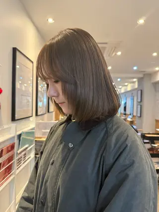 カラー La fith hair charme 渋谷店【ラフィス ヘアー シャルム】所属・🤎透明感/縮毛/ クルミ🤎のヘアスタイル