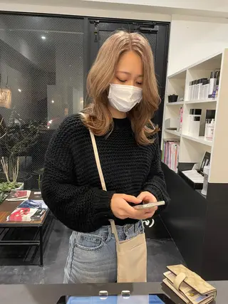 ミディアム カラー 🦖JIN HAIR DESIGN🦖のヘアスタイル