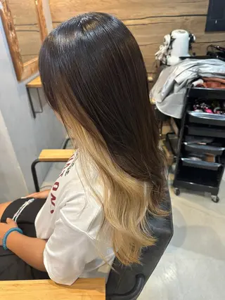 カラー SOURCE河原町 LICOのヘアスタイル