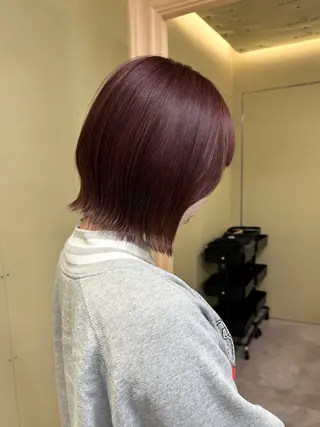 ミディアム ボブ/ぱつっとボブ/ 谷口 海星のヘアスタイル