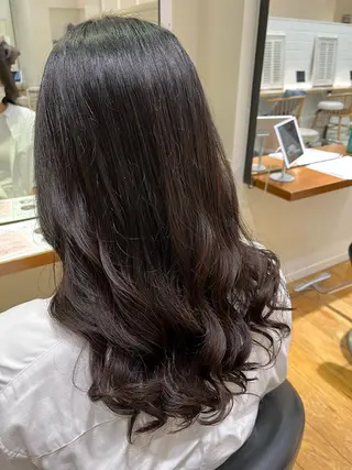 ロング コテ巻き風パーマ🫧 麻尋のヘアスタイル