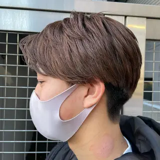 ショート カラー メンズ 【メンズ縮毛矯正】 田中秀斗のヘアスタイル