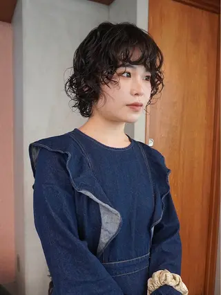 ショート パーマ siki côoper所属・カットモデル募集 横浜美容室/hanaのヘアスタイル