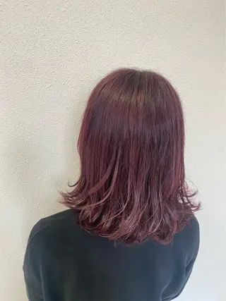 ミディアム カラー Tanaka Aoiのヘアスタイル