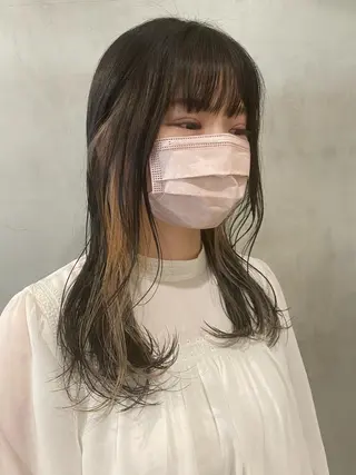 ロング カラー オタク特化🎀 顔まわり🎀ゆうなのヘアスタイル