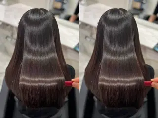 ロング 🚨メンズ曲がる 縮毛矯正りおん🚨のヘアスタイル