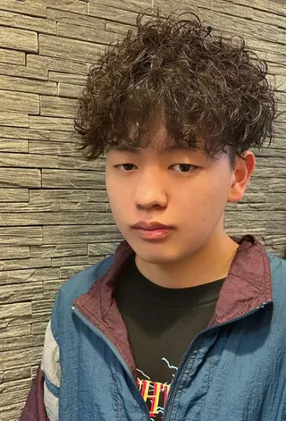 パーマ メンズ 仙台/メンズ/ フェザー/リョウのヘアスタイル