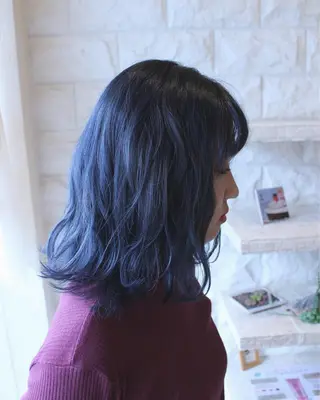 ミディアム カラー 土居 正季のヘアスタイル