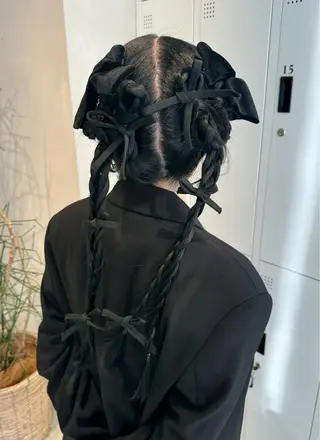 ロング ヘアアレンジ 透明感カラー✨艶髪 制作🌱山根あゆみのヘアスタイル