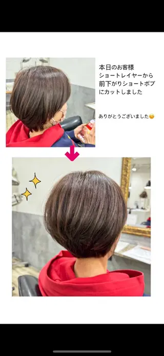 ショート HAIR MAKE HEARTY所属・ume@ 7/17×のヘアスタイル