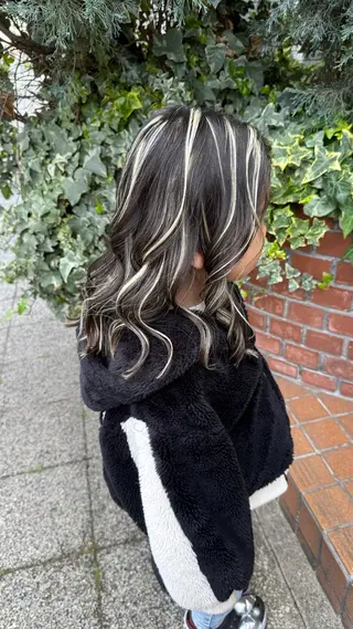 ミディアム Cure2所属・🌈白いハイライト 🌈 🐶ノザワ🐶のヘアスタイル