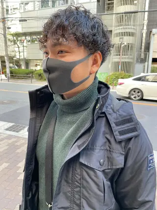 メンズ メンズ特化美容師 ハスイルイのヘアスタイル