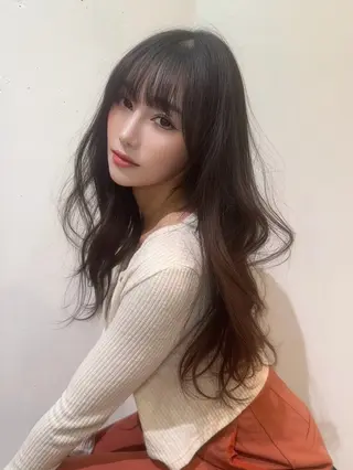 ロング レイヤーカット/ 鐙大斗アブミヒロトのヘアスタイル
