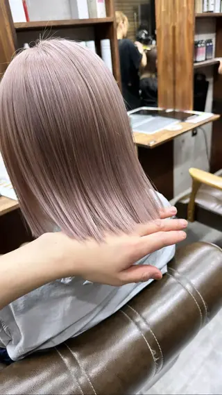 ミディアム カラー 難波ブリーチカラー 伊藤洋輝のヘアスタイル