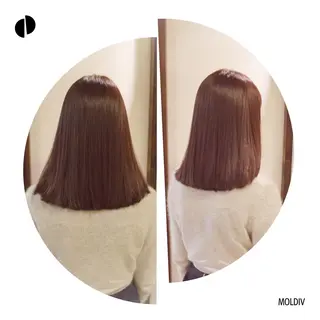 ミディアム カラー ✨縮毛矯正✨髪質改善 ナカシマ ユミのヘアスタイル