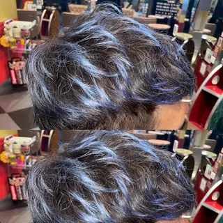 ショート カラー 👑派手髪/カット 👑ANRYのヘアスタイル