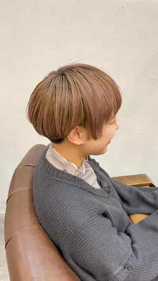 ショート カラー 🟢NEGi🟣 🫧髪質改善のヘアスタイル