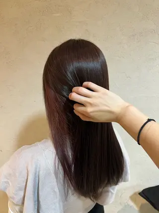 ロング カラー 竹添 有梨沙のヘアスタイル