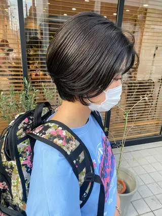 ショート カラー ヘアアレンジ パーマ指名No1 /namiのヘアスタイル