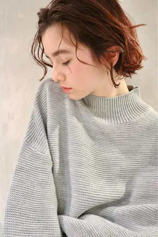 ミディアム カラー パーマ 似合わせカラーパーマ 🌿kitin米川のヘアスタイル